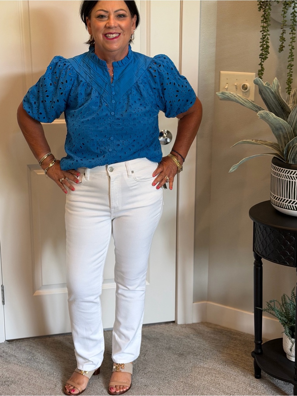 Ralph Lauren White Straight-Leg Jeans